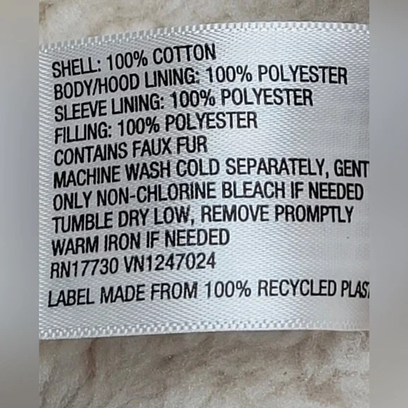 Universal Thread Sherpa Lined Canvas Winter Coat Zip & Snap Hood Insulat… - Picture 8 of 9